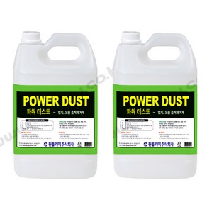파워더스트 3.75L 리스킹 기름 걸레 오일 바닥 오물 흙 먼지 흡착 제거 원폴리머, 2개