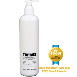 탑프로스 건성(비듬)두피용 샴푸 (TOPROS Anti-Danduff Scalp Cleanse) [전문 두피관리실용 두피클렌져], 1개, 400ml