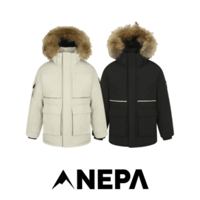 [백화점 매장판] 네파 NEPA 남성 유틸리티 알래스카 야상 라쿤퍼 구스다운 거위털 보온 패딩점퍼 패딩자켓 남자 패딩