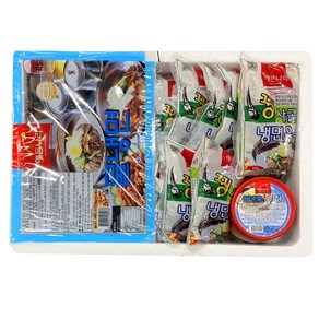 (합천) 물냉면 2K + 꿩육수 10개 + 물양념장500g 세트 ( 냉동포장 + 아이스팩 포함 ), 2kg, 1개