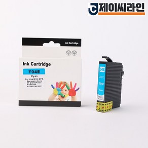 엡손 재생잉크 T04E C 파랑 XP-2101 XP-4101 WF-2831 WF-2851, 1개