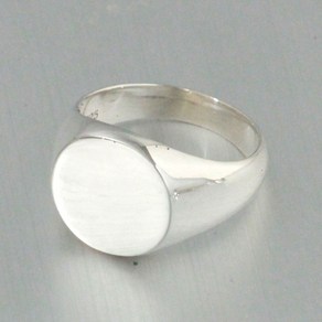 [블랑쥬] 빅 써클 포인트 R/ 925 실버 순은 은반지 13mm 남자 남성 여자 여성 커플 SILVER RING