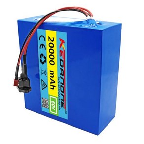 2022 16S4P 60V 20Ah 21700 리튬 배터리 팩 1000W-3000W 전기 자전거 오토바이 스쿠터 배터리 + 67.2V 3A 충전기, 1) 67.2V 3A Chage, 1개