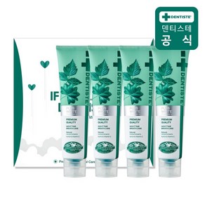 [덴티스테] 4P 선물세트 뉴 플러스화이트 치약 160g 4개, 상세 설명 참조