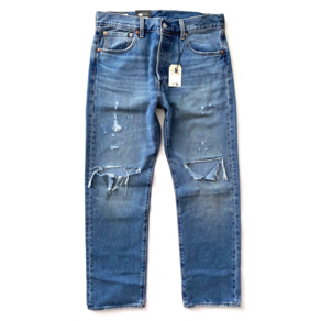 리바이스 Pemium Denim Jeans 501 '93 Staight Fit 798300294 Distessed 38 x 30