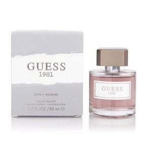 해외배송 남성향수 GUESS 1981 fo Men Eau de Toilette 50ml, 1개