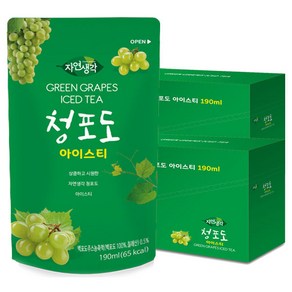 자연생각 청포도 아이스티 190mlx20팩, 190ml, 20개