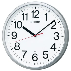 인테리어 벽시계 SEIKO 세이코 전파 아날로그 메탈릭 벽시계 KX230S, 기본