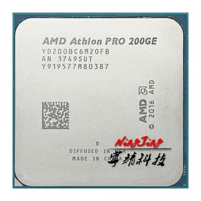 AMD 애슬론 X2 PRO 200GE 200GE 3.2 GHz 듀얼 코어 쿼드 스레드 CPU YD200BC6M2OFB 소켓 AM4, 한개옵션1