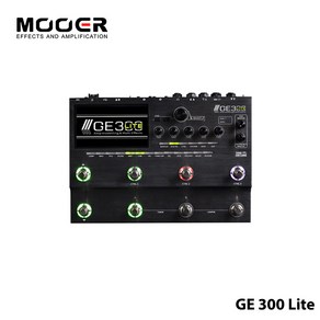 Mooe GE300 Lite 기타 앰프 모델링 프로세서 신디 페달 전문 일렉트릭 기타 기타 녹음용 멀티 효과, 1개