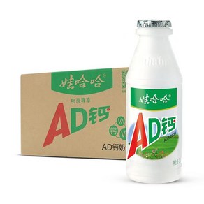 HONA국제 중국식품 와하하 AD 우유 음료수 최신일자 발송, 220ml, 24개