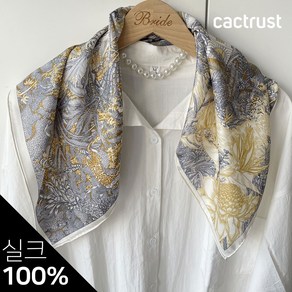 CACTRUST 데일리 100% 천연 실크 스카프 롤업