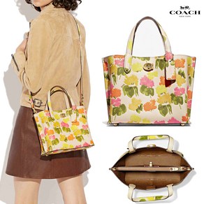 코치 오리지날 윌로우 24 플로랄 토트 CC389 Willow Tote 24 Floal