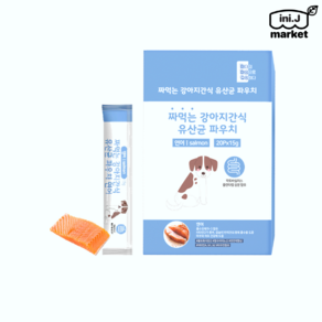 [국내정품]마마쇼 짜먹는 강아지 애견간식 연어 15g 20봉(유산균함유)[매장], 20개