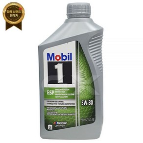 Mobil1 모빌원 엔진오일 ESP 5W30 제조국미국, 1개