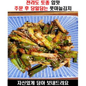 전라도 수제김치 풋마늘김치 1kg 2kg 3kg, 1개