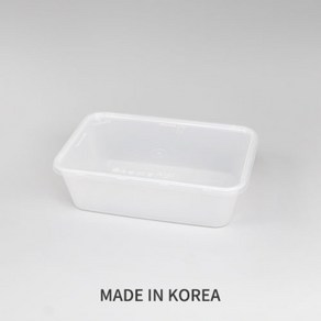 사각죽용기(B-650/반투명/사출)-KH, 선택2. 몸통구매, 1개