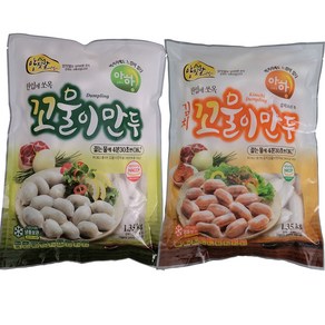 아하식품 꼬물이고기만두1350g+ 꼬물이김치만두1350g *2봉