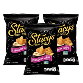 스테이시 피타칩 시나몬 슈가맛 3개x207.8g Stacy's Cinnamon Sugar Pita Chips 3ea