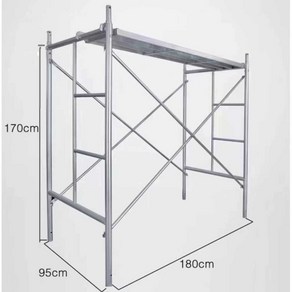 시스템 비계 이동식 피티 발판 고소 작업다이 아시바 이동식작업대 틀 피티아시바 사다리, 1개, 2. 1.7m 높이 1.0 두께