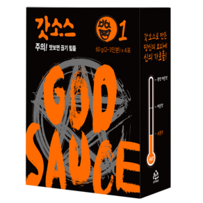 갓소스 1 2 3 단계 박스 (240g) 3종 택1 (만능요리소스 떡볶이 제육볶음 닭볶음), 240g, 4개