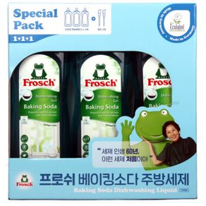 프로쉬 주방세제 3L+펌프2개 코스트코 베이킹소다 개구리세제 천연 독일 친환경, 1개, 3L