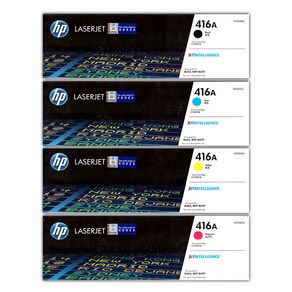 HP 정품 프린터토너 NO 416A 4색세트 W2040A W2041A W2042A W2043A, 1세트, 4색