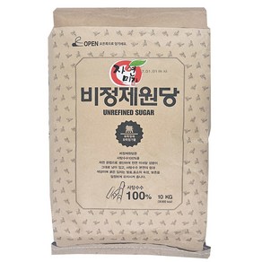 비정제 원당, 1개, 10kg