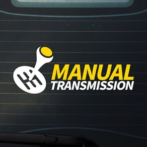 트웬티팩토리 투톤 수동차량스티커 MANUAL TRANSMISSION