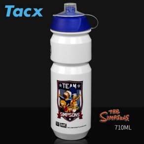 TACX 투르 드 프랑스 자전거 물통 바이크 스포츠 물병, 심슨 원팀 주전자 - 그래피티 4 (710ml), 1개