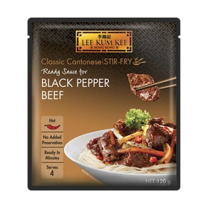 이금기 블랙 페퍼 비프 소스 120g Lee Kum Kee Sauce Black Pepper Beef