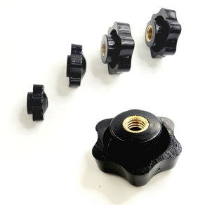 관통형 너트 노브 M8 38mm 산업용 손잡이 오각너트, 1개