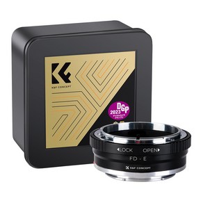 KnF FD-E 렌즈 어댑터 캐논 FD 렌즈 - 소니 E 바디 (뒤캡옵션) Canon FD Lens to Sony E adapte (E cap option), FD-NEX 어댑터, 1개