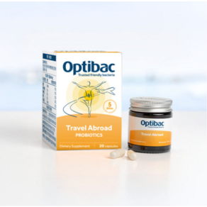OptiBac 옵티박 트래블 어브로드 프로바이오틱스 여행용 프로바이오틱스 유산균 여행준비 유산균 [원산지:영국], 1세트, 20회분