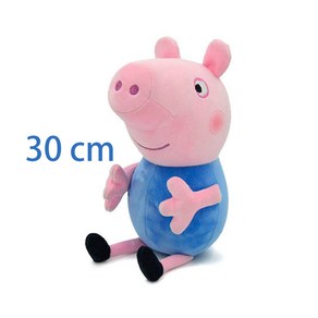 Peppa Pig Geoge 봉제 인형 PP 면 돼지 엄마 아빠 모델 장난감 애니메이션 피규어 어린이 생일 선물 신제품 30cm, 1개