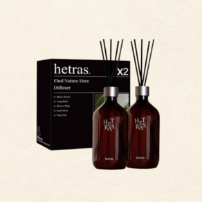 [1+1] 헤트라스 프리미엄 대용량 디퓨저 500ml 2개입 (7종 중 택1), 2개