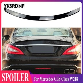 YKSRDNF 메르세데스 CLS 클래스 W218 용 스포일러 블랙 리어 트렁크 윙 AMG 스타일 2011 2012 2013 2014, [01] Unpainted Pime