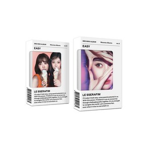 [세트/앨범2종] 르세라핌 (LE SSERAFIM) - 3d Mini Album [EASY] (Wevese Albums ve.)