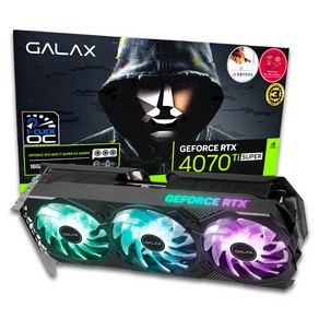 갤럭시 갤럭시 GALAX 지포스 RTX 4070 Ti SUPER EX GAMER BLACK OC D6X 16GB