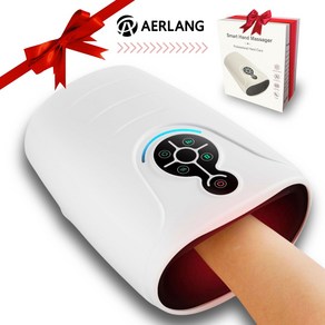 AERLANG 손 손목 마사지기/무선 핸드 케어 마사지 공기압 가열 HM08, White