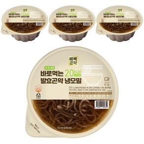 바로먹는 발효곤약 냉모밀, 4개, 350g