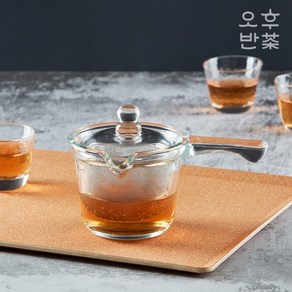 잡기 편한 유리 다관 거름망 차호 다기 차우리기 310ml, 1개