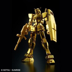 반다이 HG 퍼스트 건담 골드 코팅 RX-78-2 일본 건담 베이스 경품 프라모델, 1개