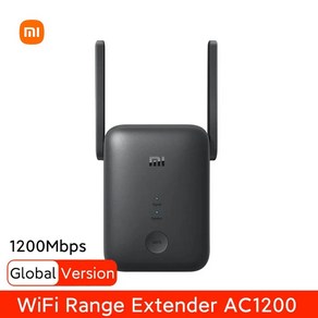 샤오미 미 와이파이 범위 확장기 AC 1200 1200Mbps 이더넷 포트 2.4GHz 및 5GHz 대역 증폭기 와이파이 신호 라우터 글로벌 버전 신제품, EU 5GHz 1200Mbps, 1개