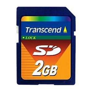 Tanscend SD 메모리카드 2GB/TS2GSDC/Lock 기능으로 데이터를 안전하게 보존/최대 읽기속도 11MB/s 최대 쓰기속도 2MB/s, 1개