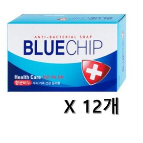 애경 블루칩 헬스케어 비누, 100g, 12개입