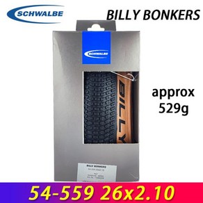 SCHWALBE 오리지널 BILLY BONKERS 접이식 타이어 더트 점프 MTB 자전거 BMX 펌프 트랙 사이클링 부품 18x, 1개