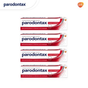 파로돈탁스 독일 Paodontax 무불소클래식(레드) 잇몸 치약 75ml 묶음 독일직배송, 4개