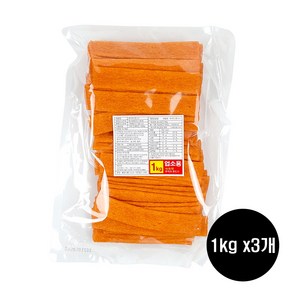 대용량 업소용 쫀드기 쫀득이 캠핑 노래방, 1kg, 3개