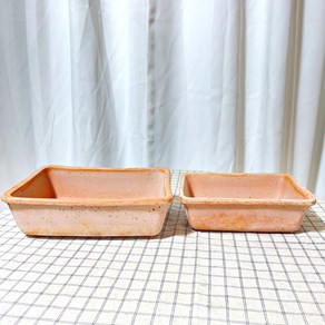 청년농부 이탈리아 직사각토분 토기화분 분재화분 다육이화분 분갈이화분